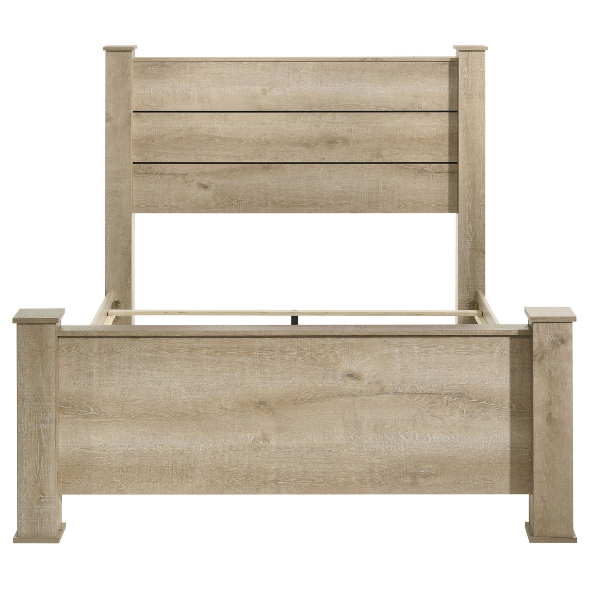 Oakglen 55-inch Queen Panel Bed Weathered Oak