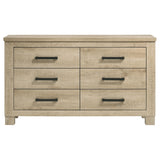 Oakglen 6-drawer Bedroom Dresser Weathered Oak