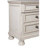 Bethel Wire Brushed White Nightstand