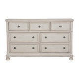 Bethel Wire Brushed White Dresser