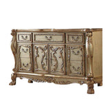 Dresden Gold Patina & Bone Finish Dresser