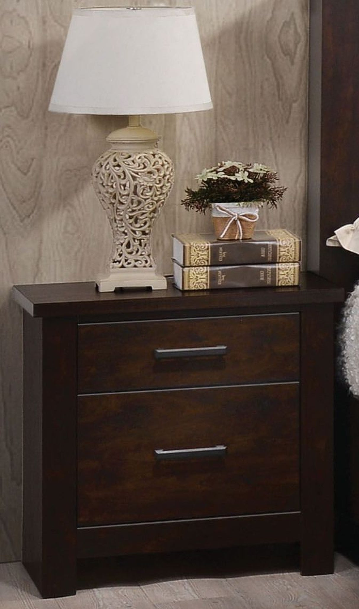 Panang Mahogany Panel Storage Bedroom Set