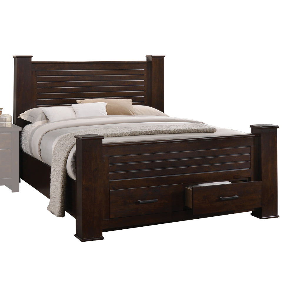 Panang Mahogany Finish Queen Bed