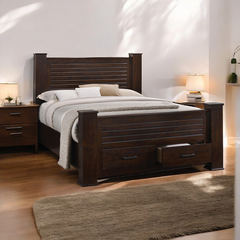 Panang Mahogany Finish Queen Bed