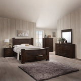 Panang Mahogany Finish Queen Bed