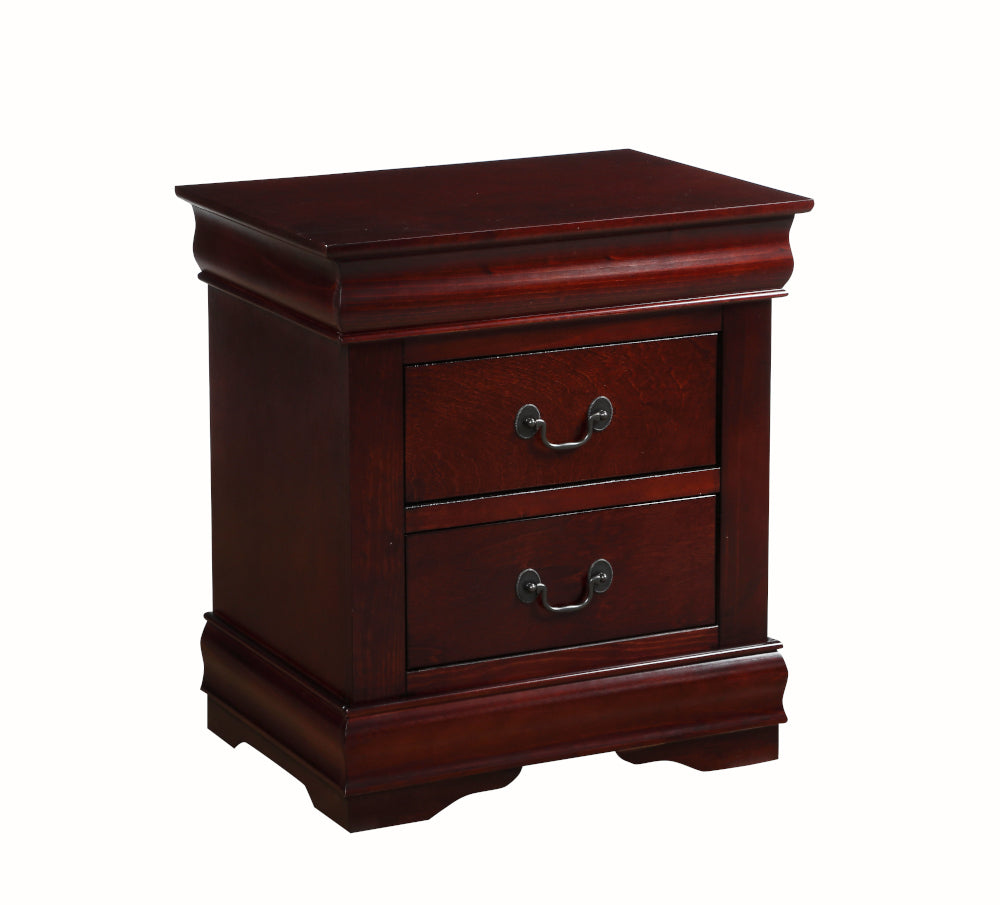 Louis Cherry Finish Philippe Nightstand