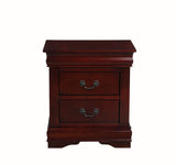 Louis Cherry Finish Philippe Nightstand