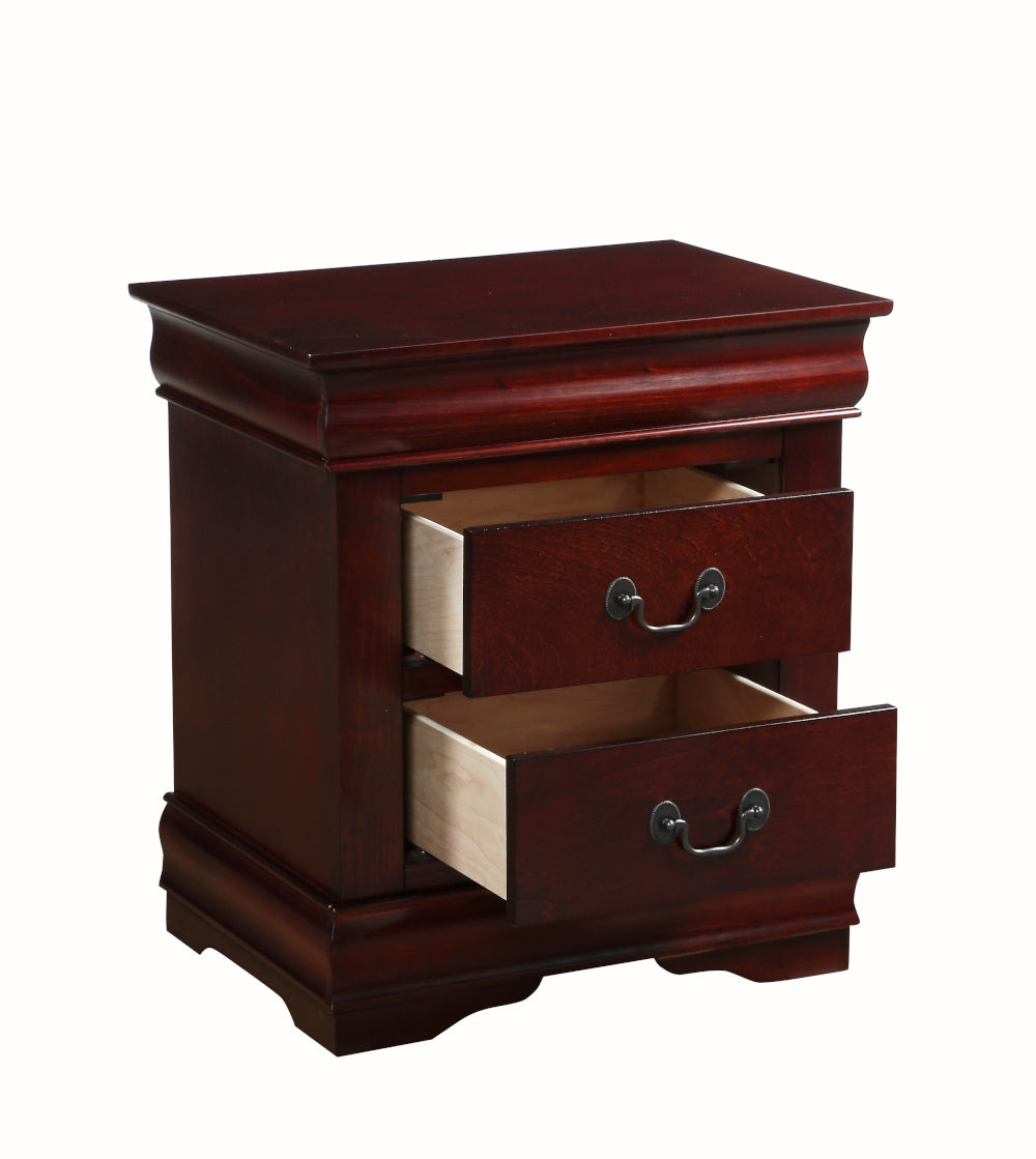 Louis Cherry Finish Philippe Nightstand