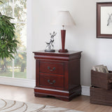 Louis Cherry Finish Philippe Nightstand