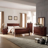 Louis Cherry Finish Philippe Nightstand