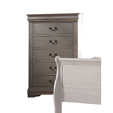 Louis Antique Gray Finish Philippe Chest