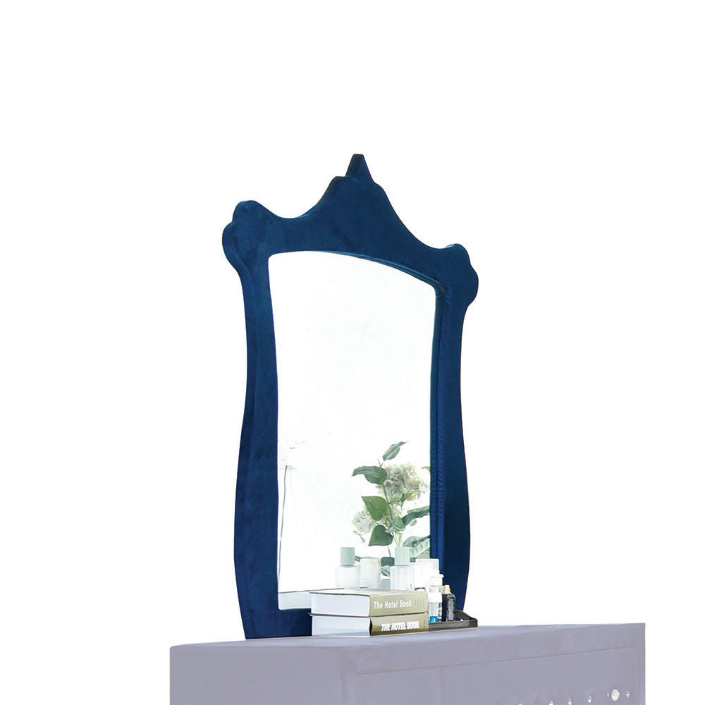 Dante Blue Velvet Mirror