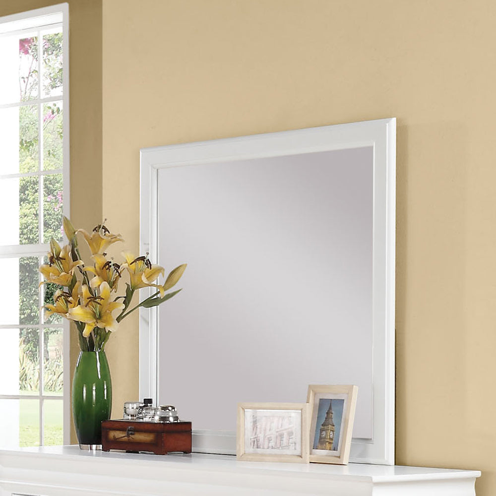 Louis White Finish Philippe Iii Mirror