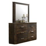 Elettra Rustic Walnut Finish Mirror