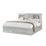 Louis Platinum Finish Philippe Iii Queen Bed