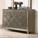 Skylar Dark Champagne Finish Dresser