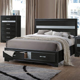 Naima Storage Bedroom Set (Black)
