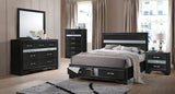 Naima Storage Bedroom Set (Black)