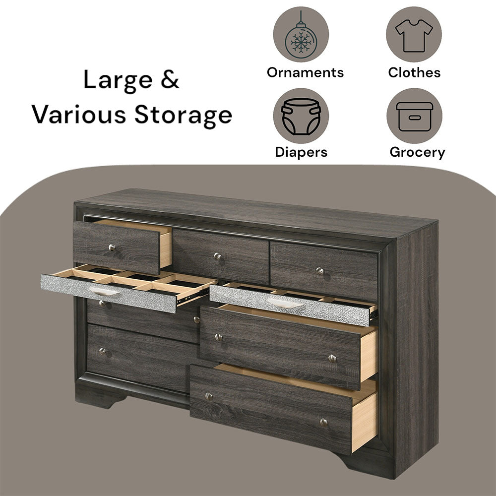 Naima Gray Finish Dresser