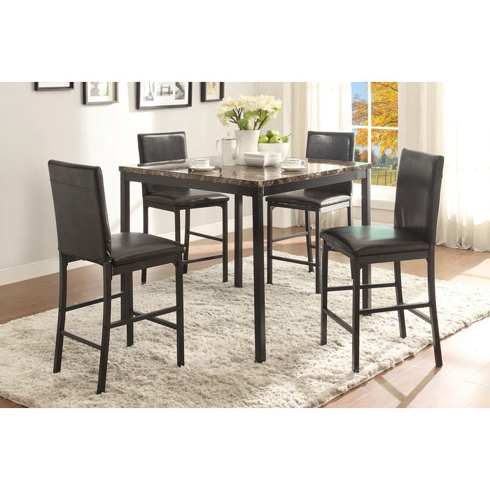 Tempe Brown/Black Counter Chair, Set of 4