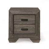 Lyndon Weathered Gray Grain Finish Nightstand