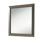 Lyndon Weathered Gray Grain Finish Mirror