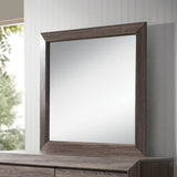 Lyndon Weathered Gray Grain Finish Mirror