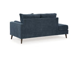 Bixler Navy Sofa And Right-Arm Facing Chaise