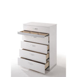 Naima White High Gloss Finish Ii Chest