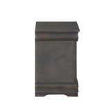 Louis Dark Gray Finish Philippe Nightstand