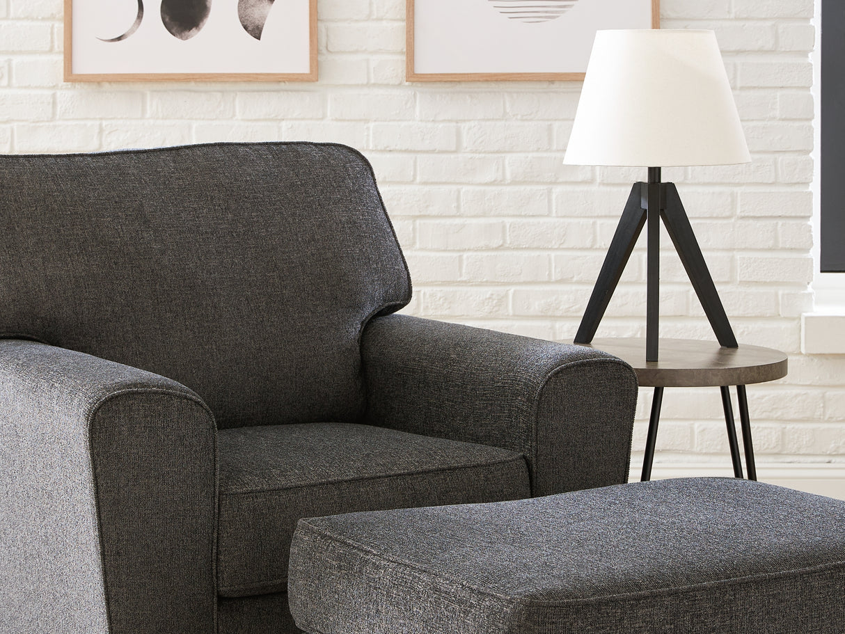 Cascilla Slate Sofa, Loveseat, Chair And Ottoman