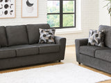 Cascilla Slate Sofa, Loveseat, Chair And Ottoman