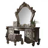 Versailles Antique Platinum Finish Vanity Desk