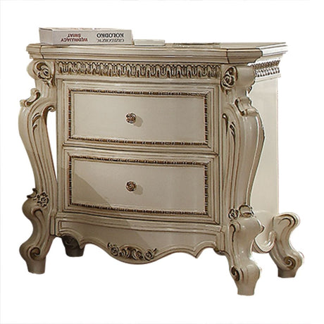 Picardy Antique Pearl Finish Nightstand