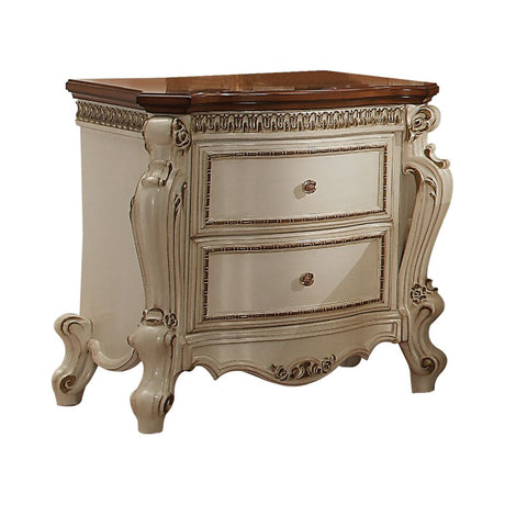 Picardy Antique Pearl & Cherry Oak Finish Nightstand