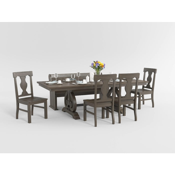 Toulon Dark Oak Dining Bench