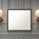 Valdemar Weathered Gray Finish Mirror