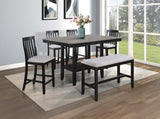 Delfin Light Gray Counter Height Dining Set