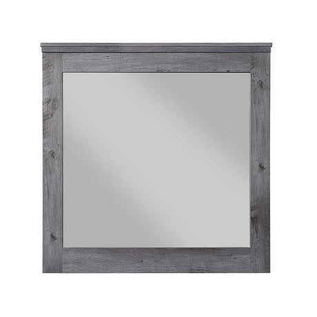 Vidalia Rustic Gray Oak Finish Mirror