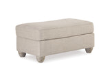 Traemore Linen Accent Chair And Ottoman