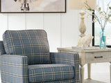Traemore Linen Accent Chair And Ottoman