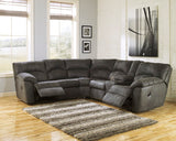Tambo Pewter Left-Arm Facing Reclining Loveseat