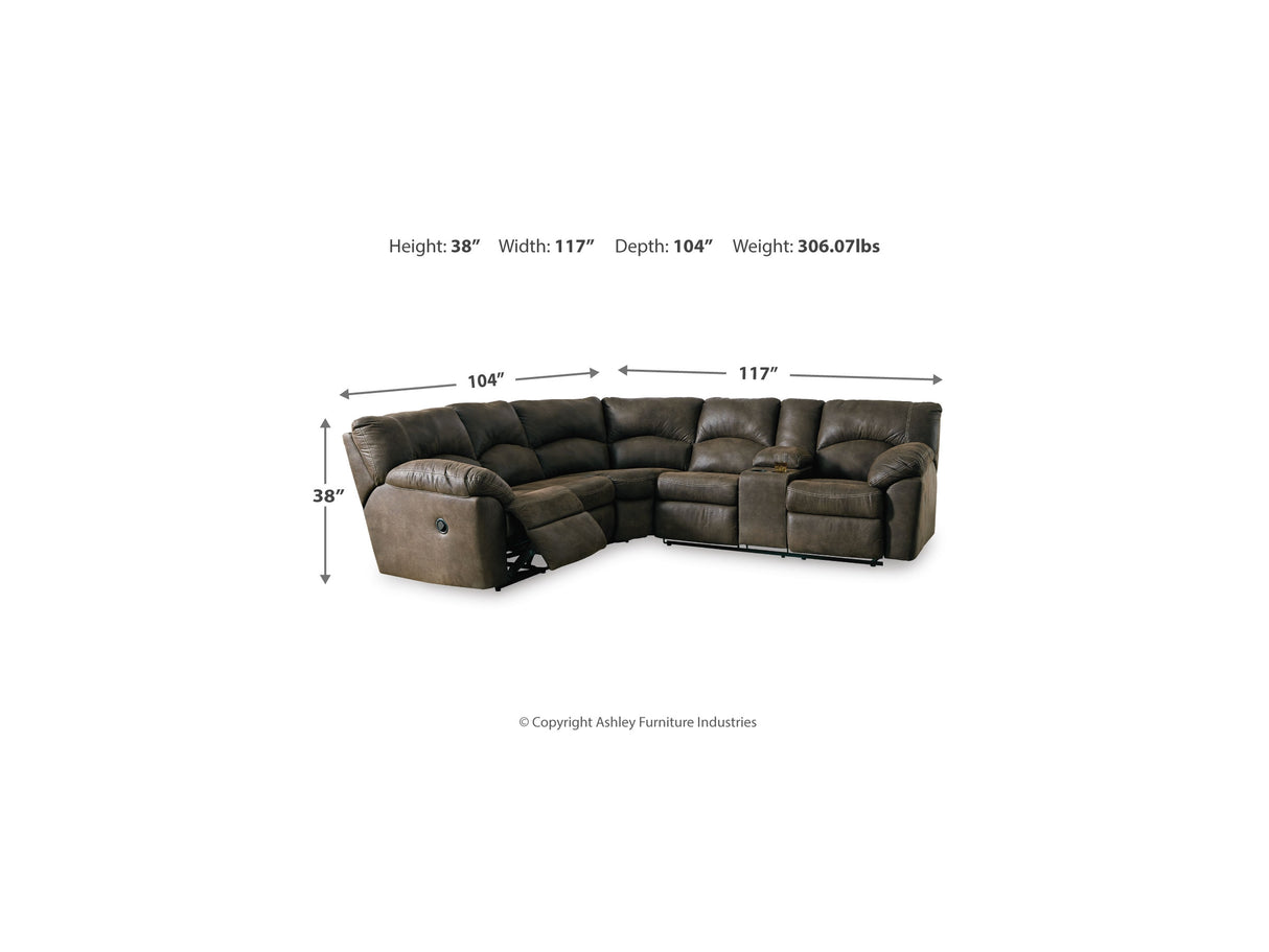 Tambo Canyon 2-Piece Reclining Sectional