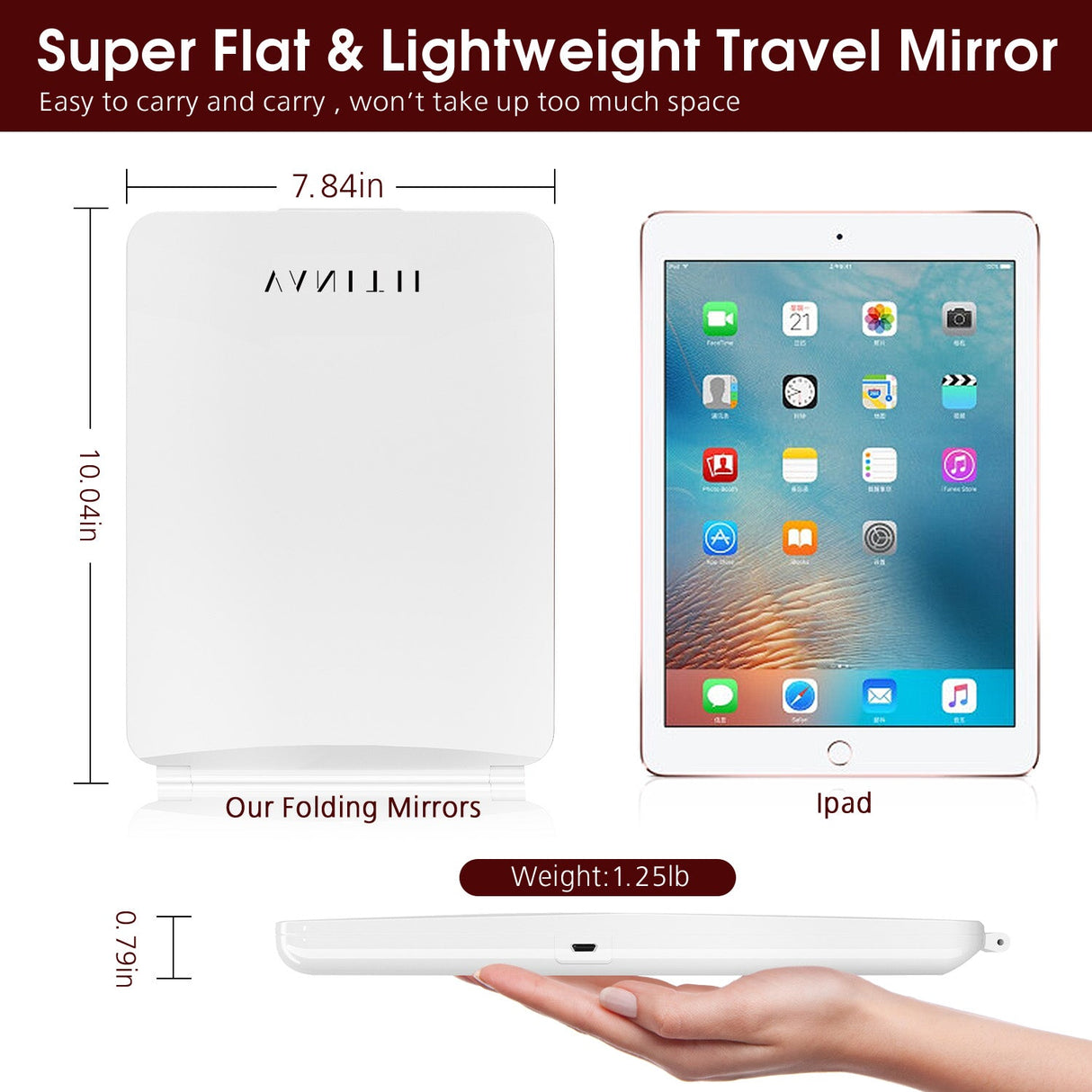 iPad  LED Makeup Mirror