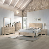 Miquell Natural Finish Queen Bed