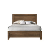 Miquell Oak Finish Queen Bed