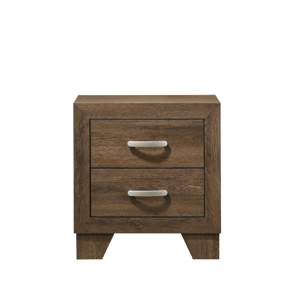 Miquell Oak Finish Nightstand