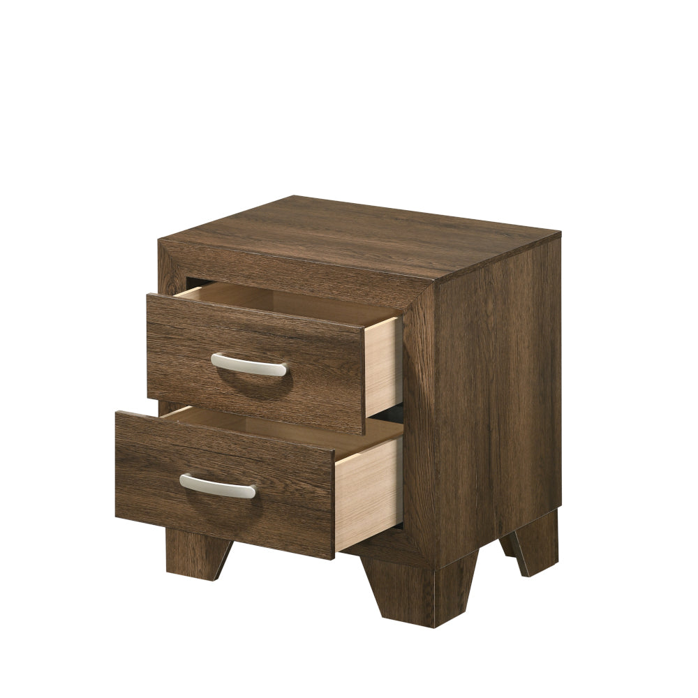 Miquell Oak Finish Nightstand