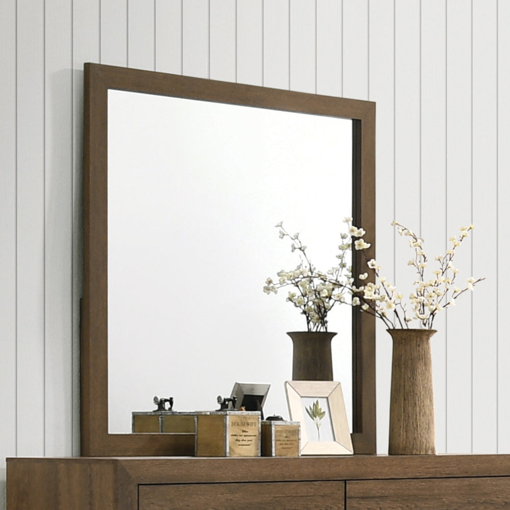 Miquell Oak Finish Mirror