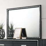 Haiden Weathered Black Finish Mirror